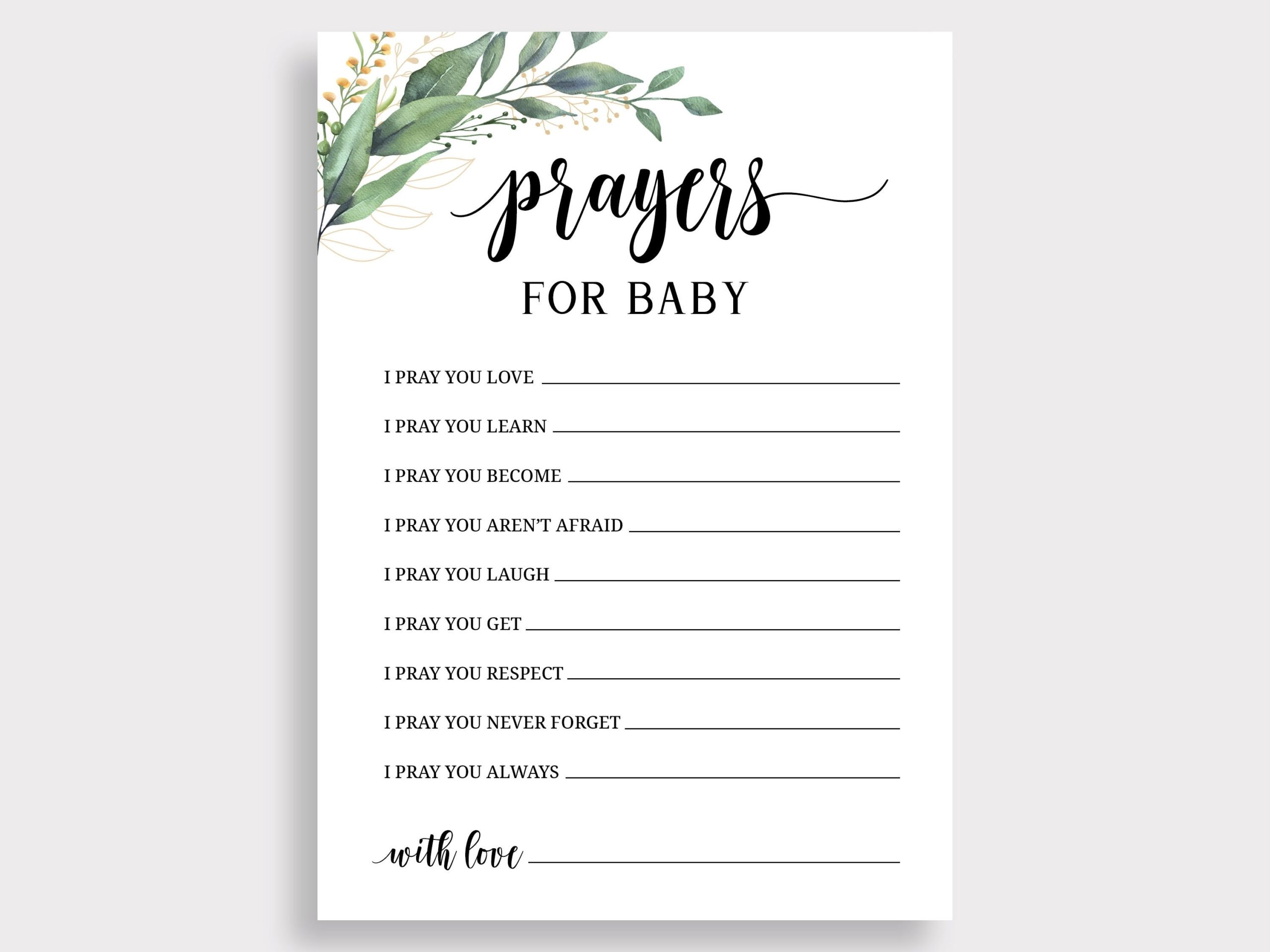 Prayers For Baby Card Printable Baby Prayer Wish Cards Well Wishes For Baby Greenery Baby Advice Cards Baby Shower Prayer Cards C16 Etsy Prayers For Baby Card Printable Baby Prayer Wish Cards Well Wishes For Baby Greenery Baby Advice Cards Baby Shower Prayer Cards C16 Etsy