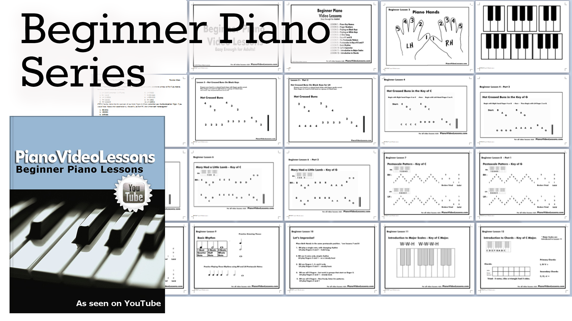 Pre Beginner Piano Lessons Piano Video Lessons Courses Worksheets Library