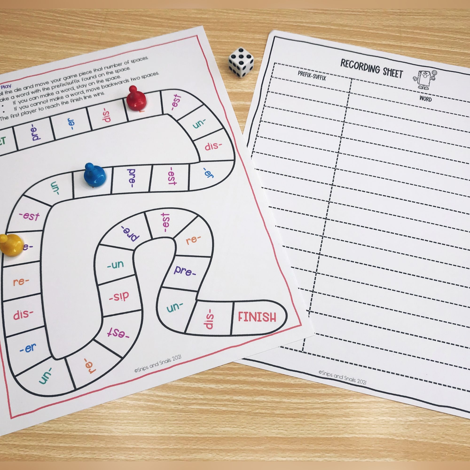 Prefix And Suffix Activities Snips And Snails Teaching