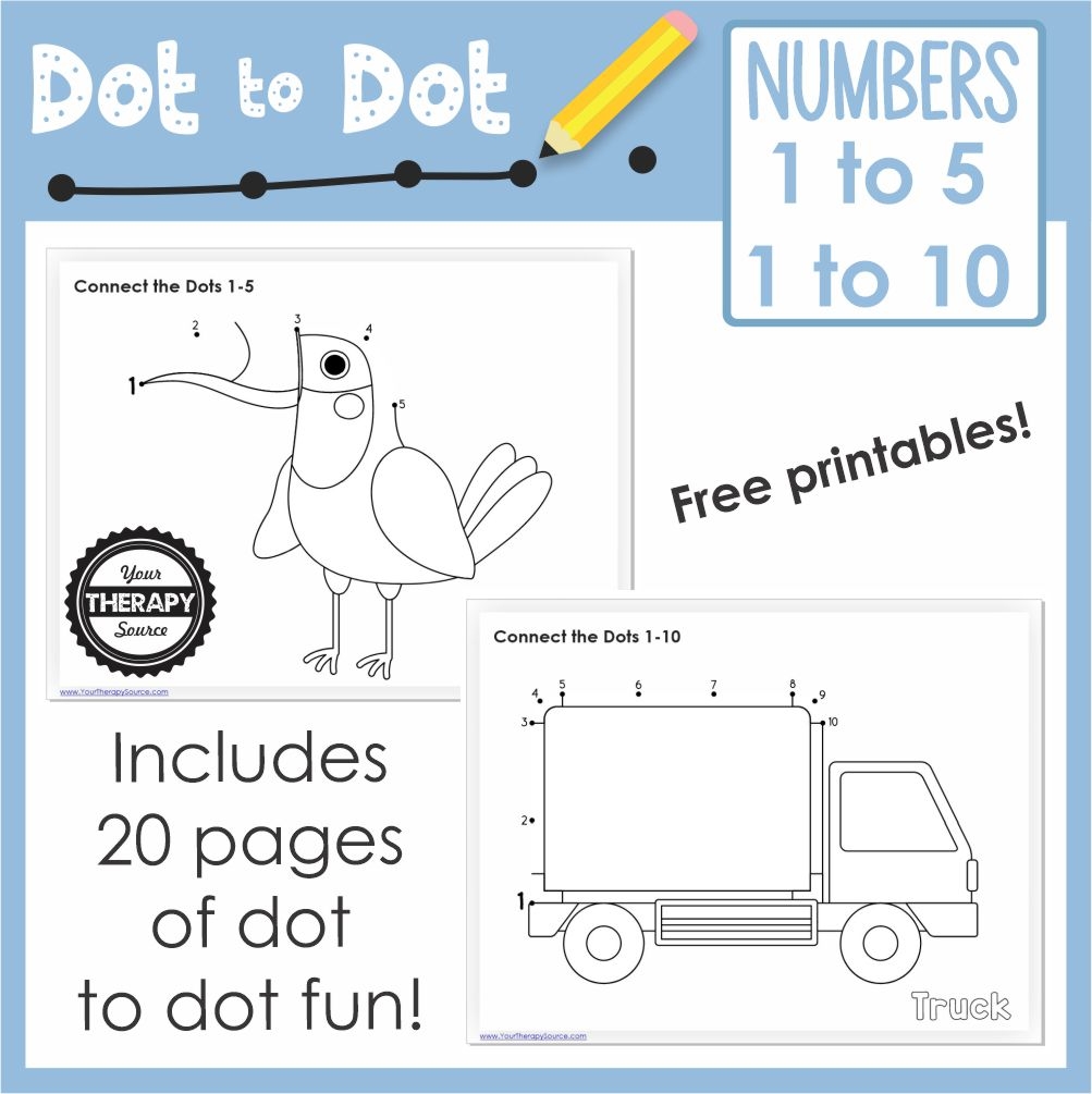 Preschool Dot To Dot Printables Your Therapy Source Preschool Dot To Dot Printables Your Therapy Source