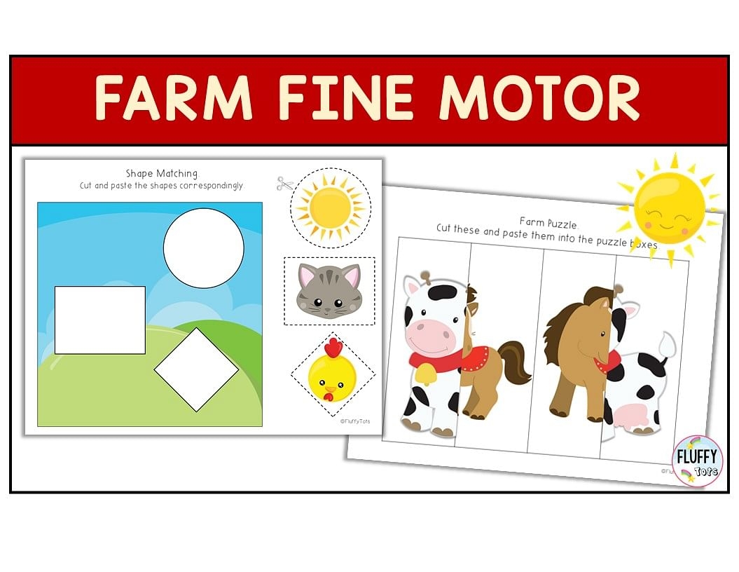 Preschool Farm Theme Printables FluffyTots Preschool Farm Theme Printables FluffyTots