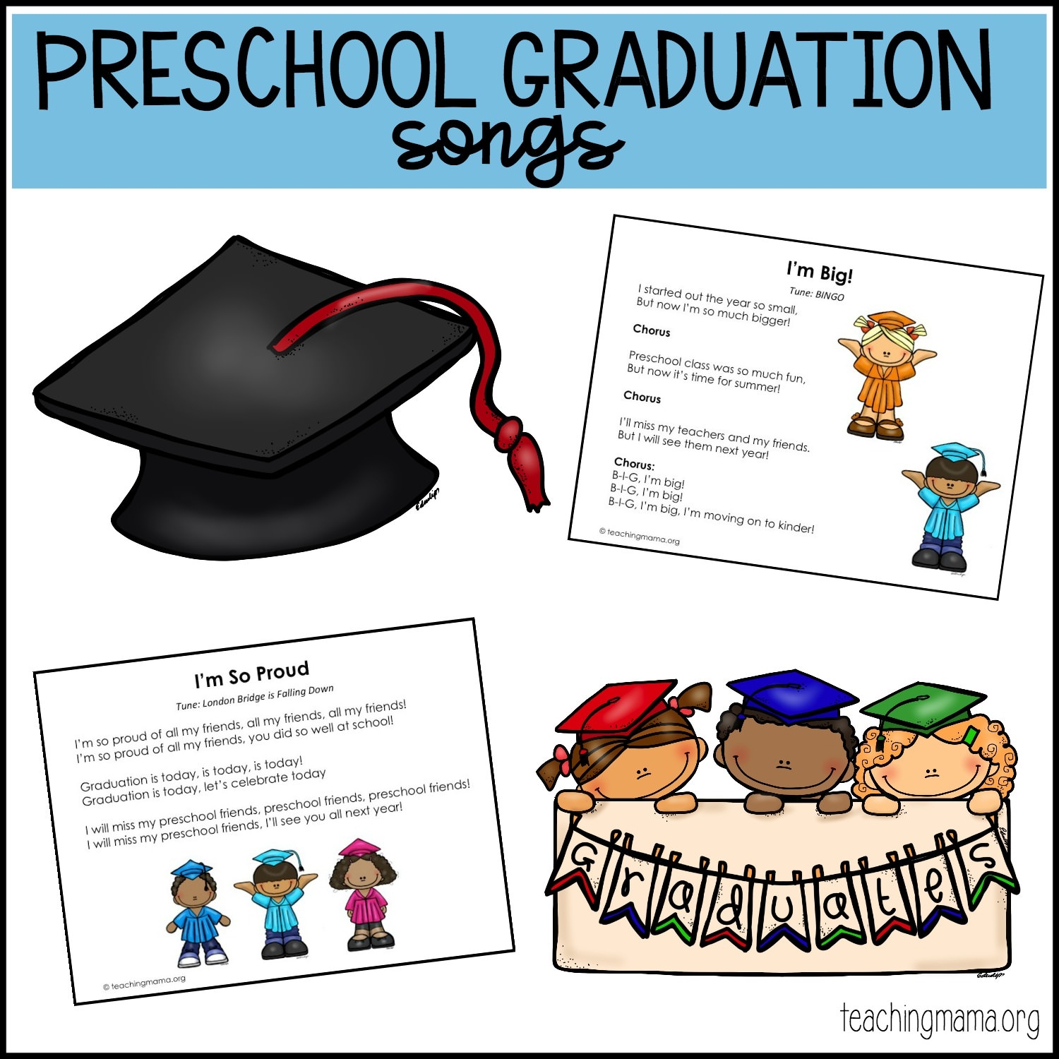 were moving up to kindergarten printable lyrics