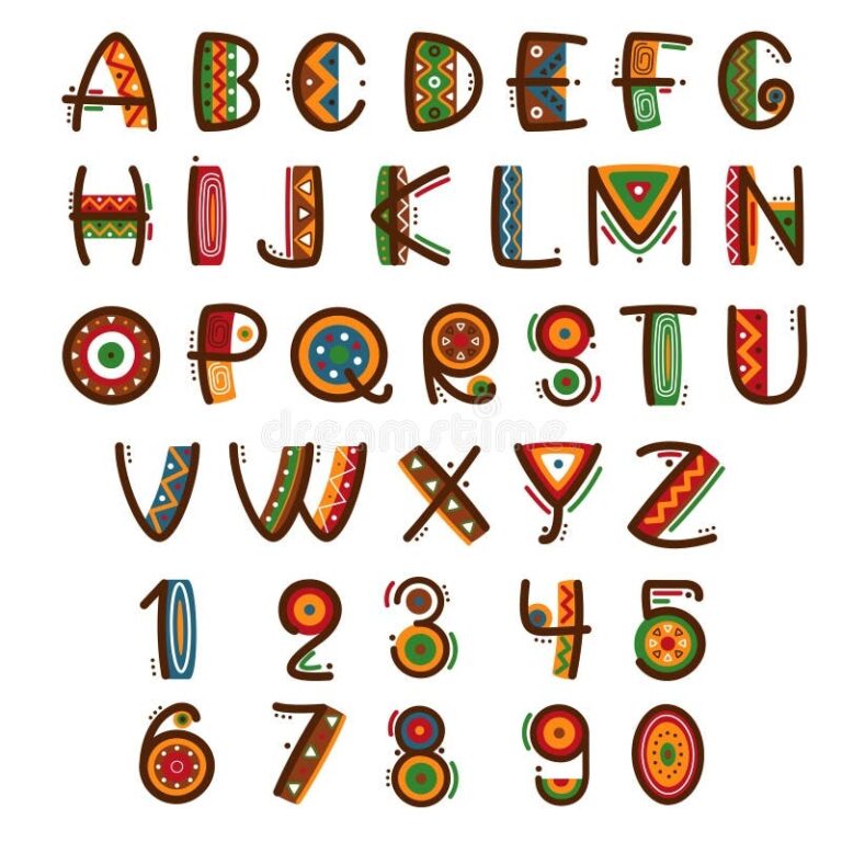Primitive Alphabet Stock Illustrations 1 363 Primitive Alphabet 