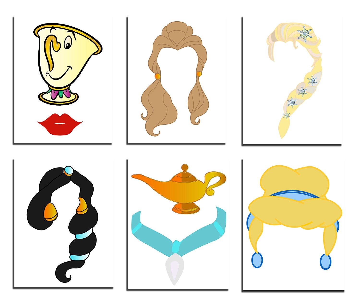 Princess Photo Booth Props 