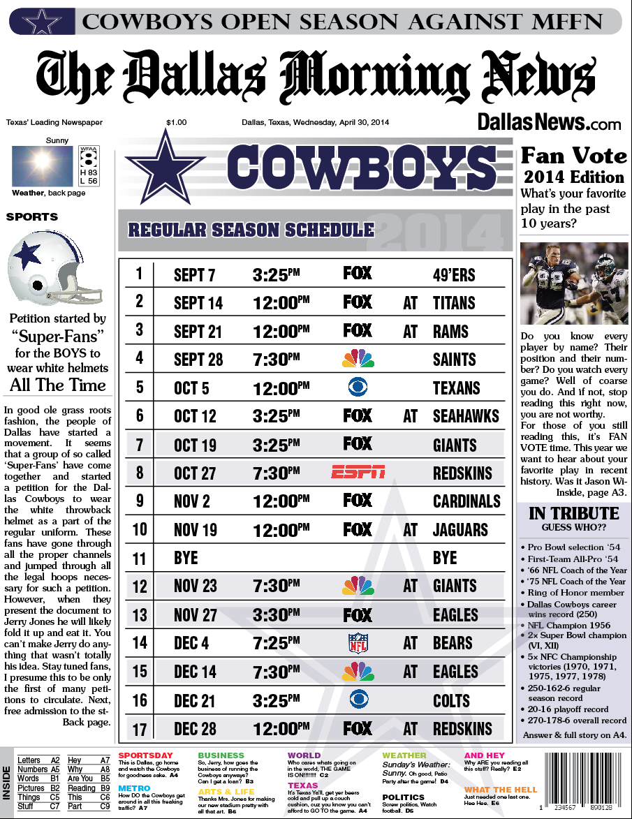 Print 2024 25 Dallas Cowboys Schedule Now 