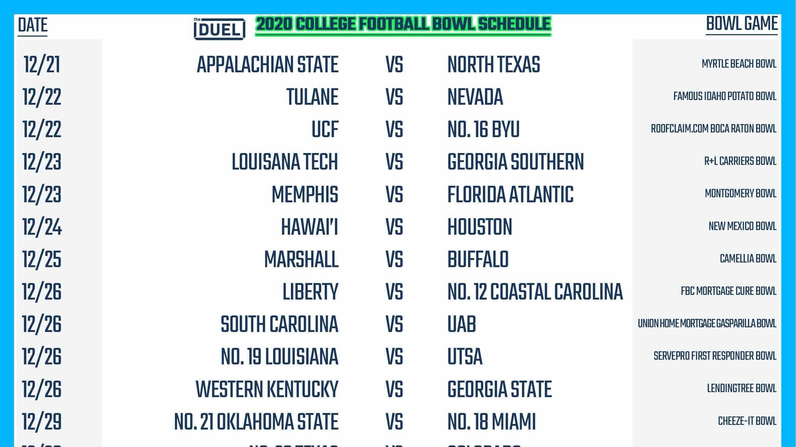 printable ncaa football bowl schedule