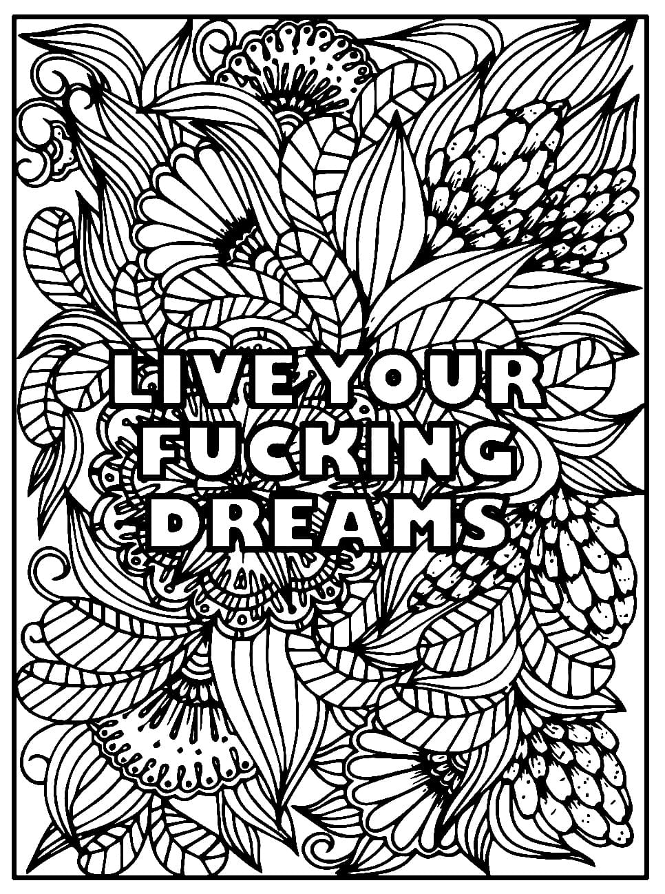 swear word coloring pages printable free
