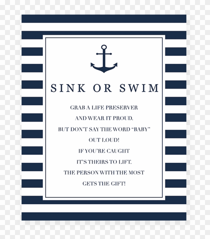 Printable Advice Sign For Nautical Themed Baby Shower Message In 