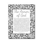 Printable Armor Of God Coloring Page My Printable Faith