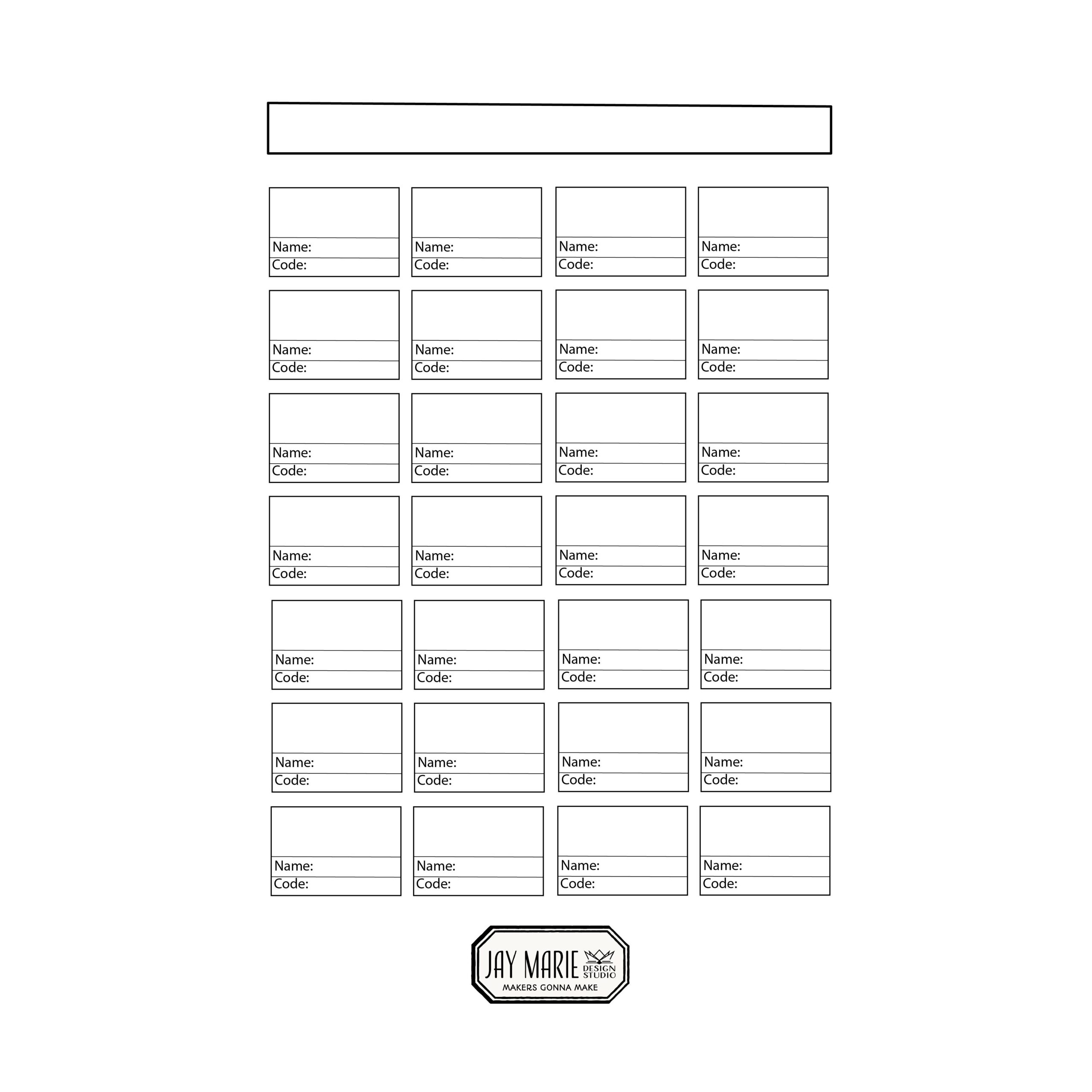 Printable Artist Tools Color Swatch Template 3 D 1236558