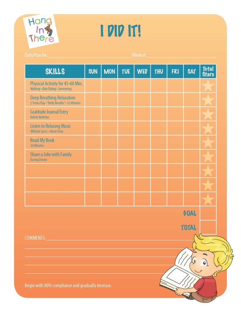 Printable Behavior Plans That Work Mom s Choice Awards