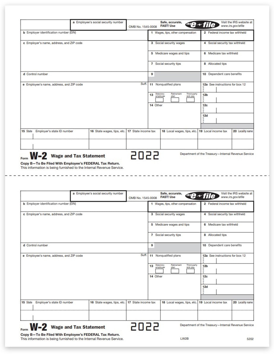 Printable Blank W2 Form Printable Design Resources
