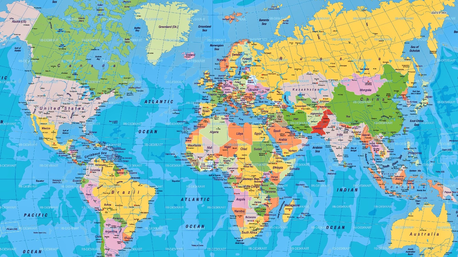 Printable Blank World Map With Countries U0026 Capitals PDF 