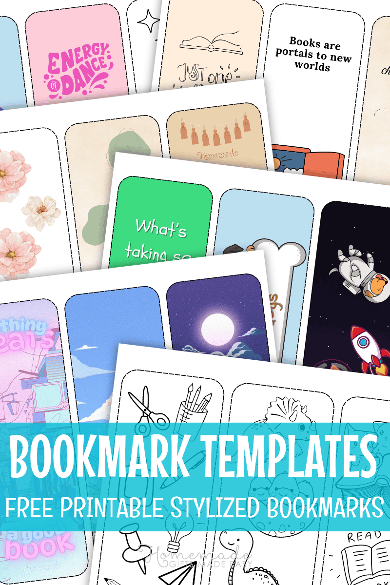 free editable printable bookmark templates