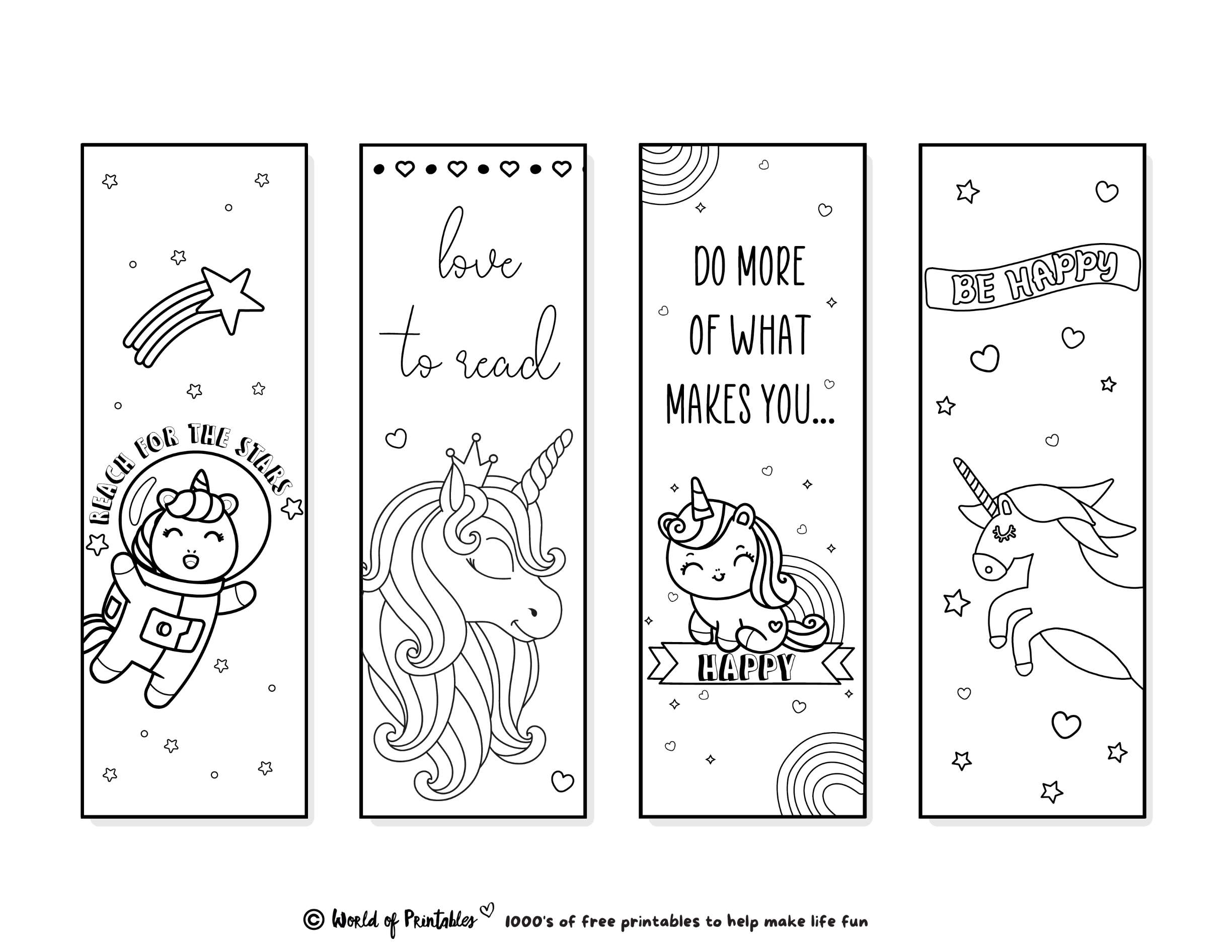 Printable Bookmarks To Color 120 For Adults U0026 Kids World Of Printables