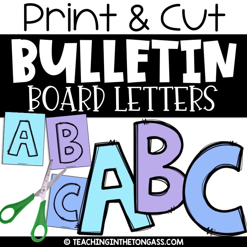 Printable Bulletin Board Letters A Z A z 0 9 Printable Bulletin Board Letters A Z A z 0 9