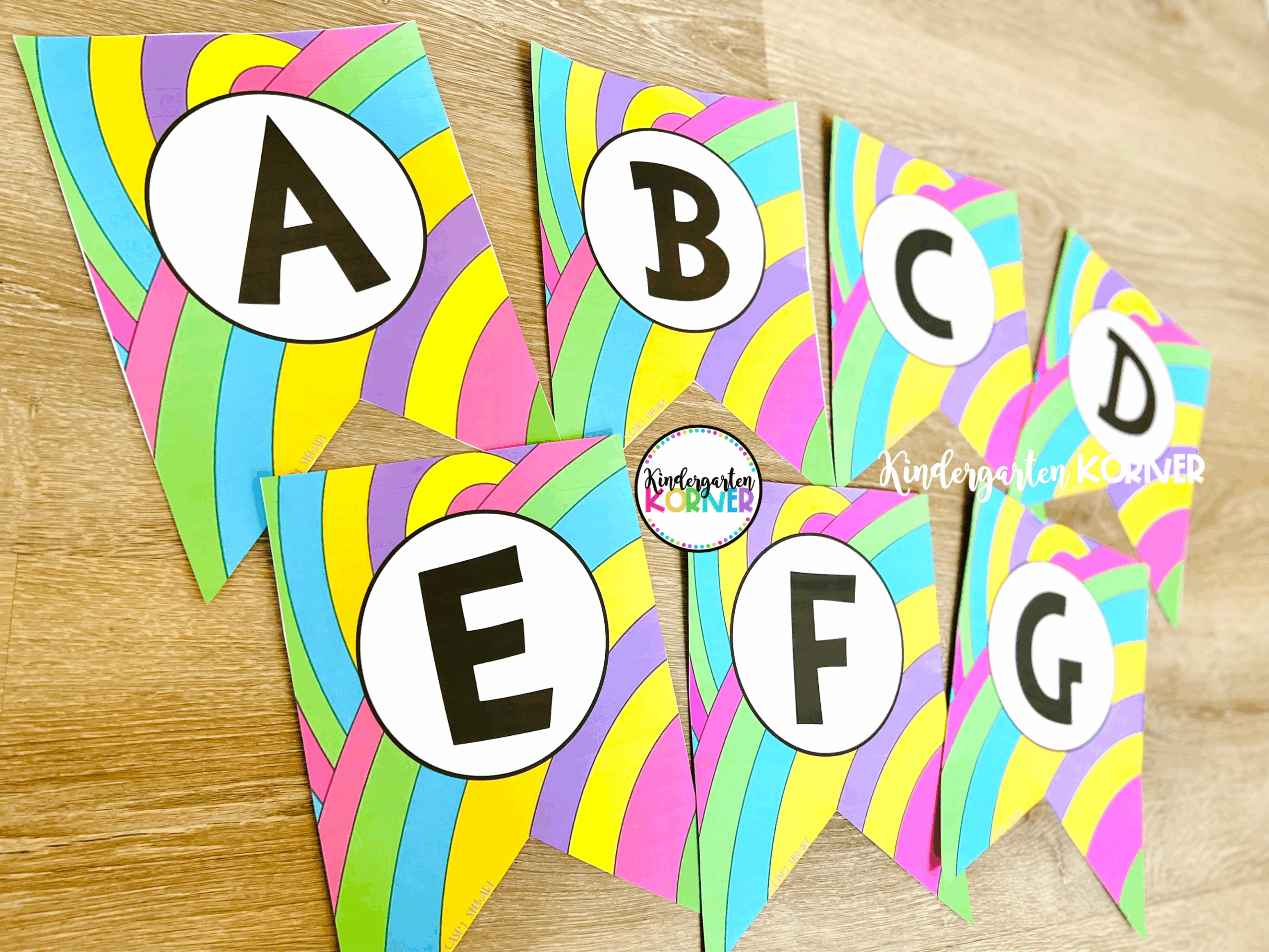 Printable Bulletin Board Letters Kindergarten Korner A 