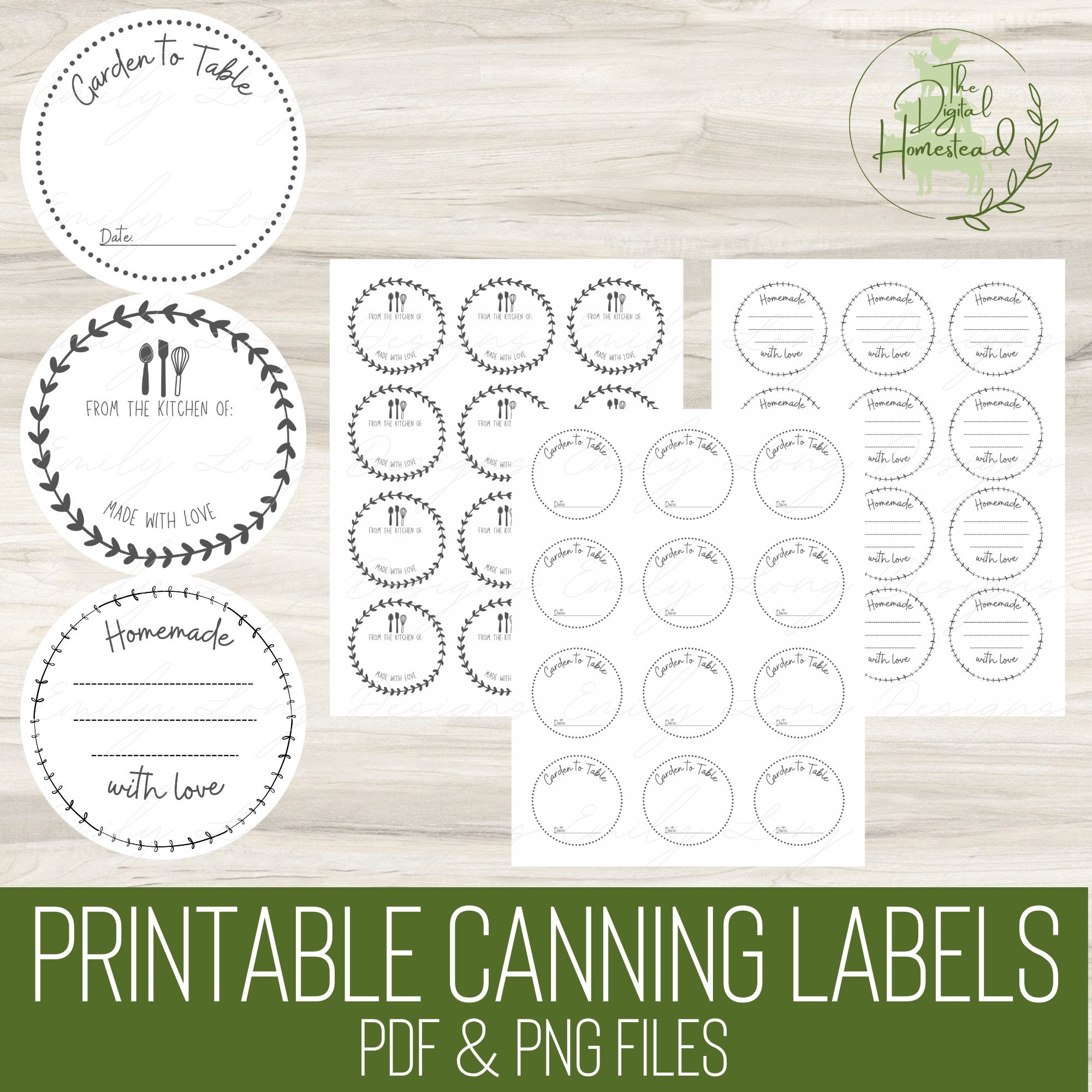 free printable mason jar labels template
