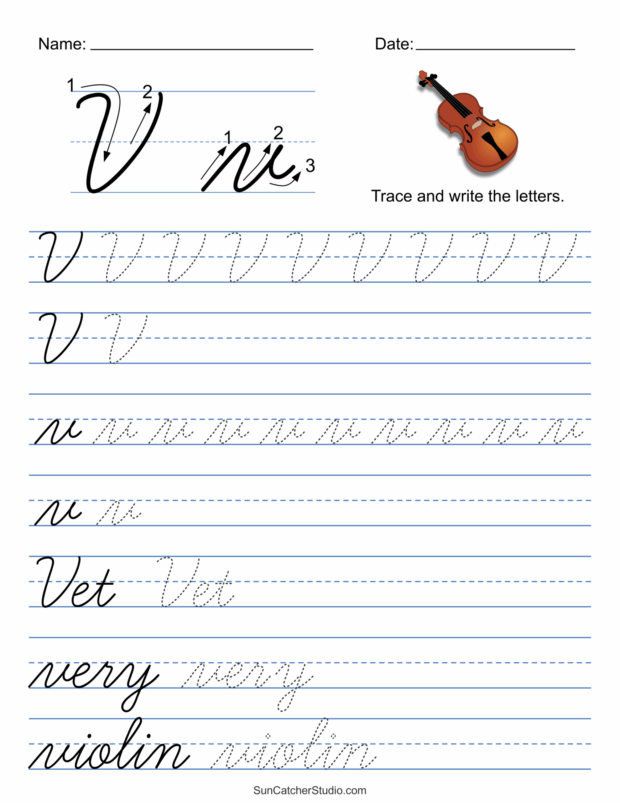cursive handwriting printables tracing