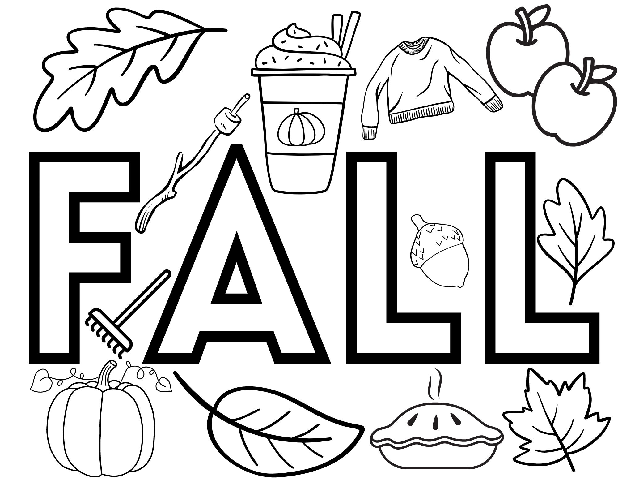 Printable Cute Fall Coloring Pages Crafty Morning Worksheets 