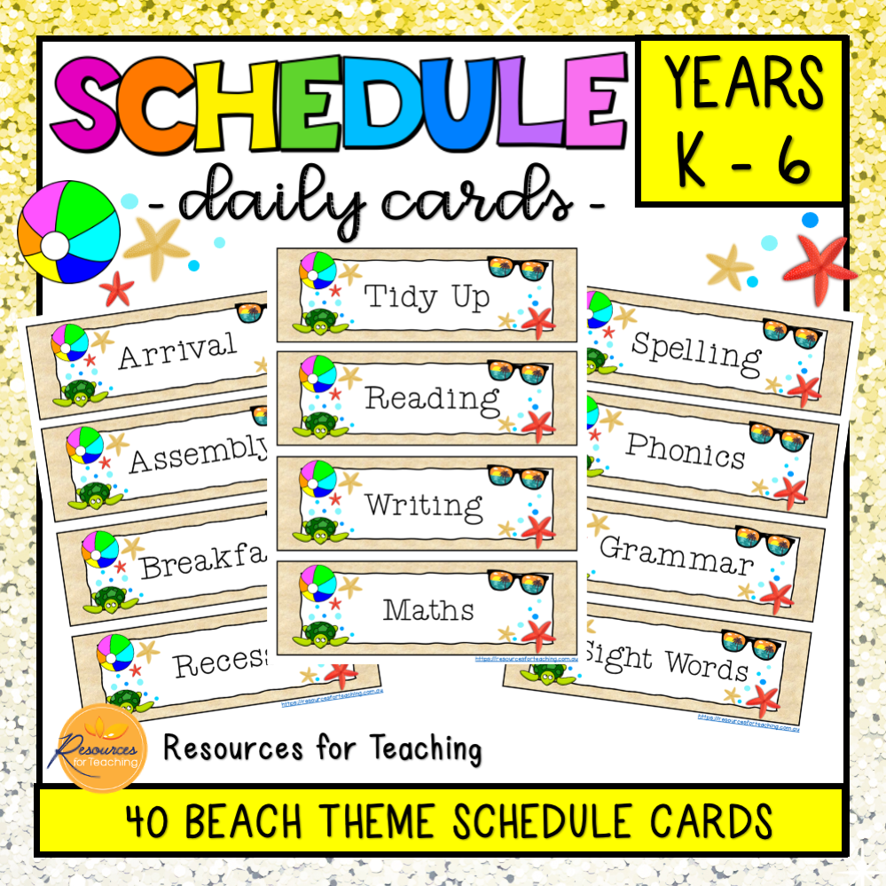 Printable Daily Schedule Cards Resources For Teaching Australia Printable Daily Schedule Cards Resources For Teaching Australia