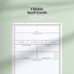 Printable Dnd 5e Spell Cards Digital Download As PDF DM Accessories Dungeons U0026 Dragons Spell Book Etsy