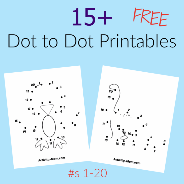 Printable Dot To Dot Archives The Activity Mom