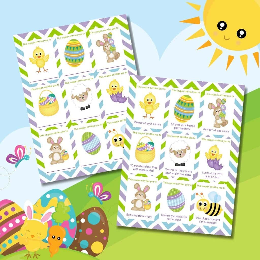 Printable Easter Coupons For Kids Printable Easter Coupons For Kids