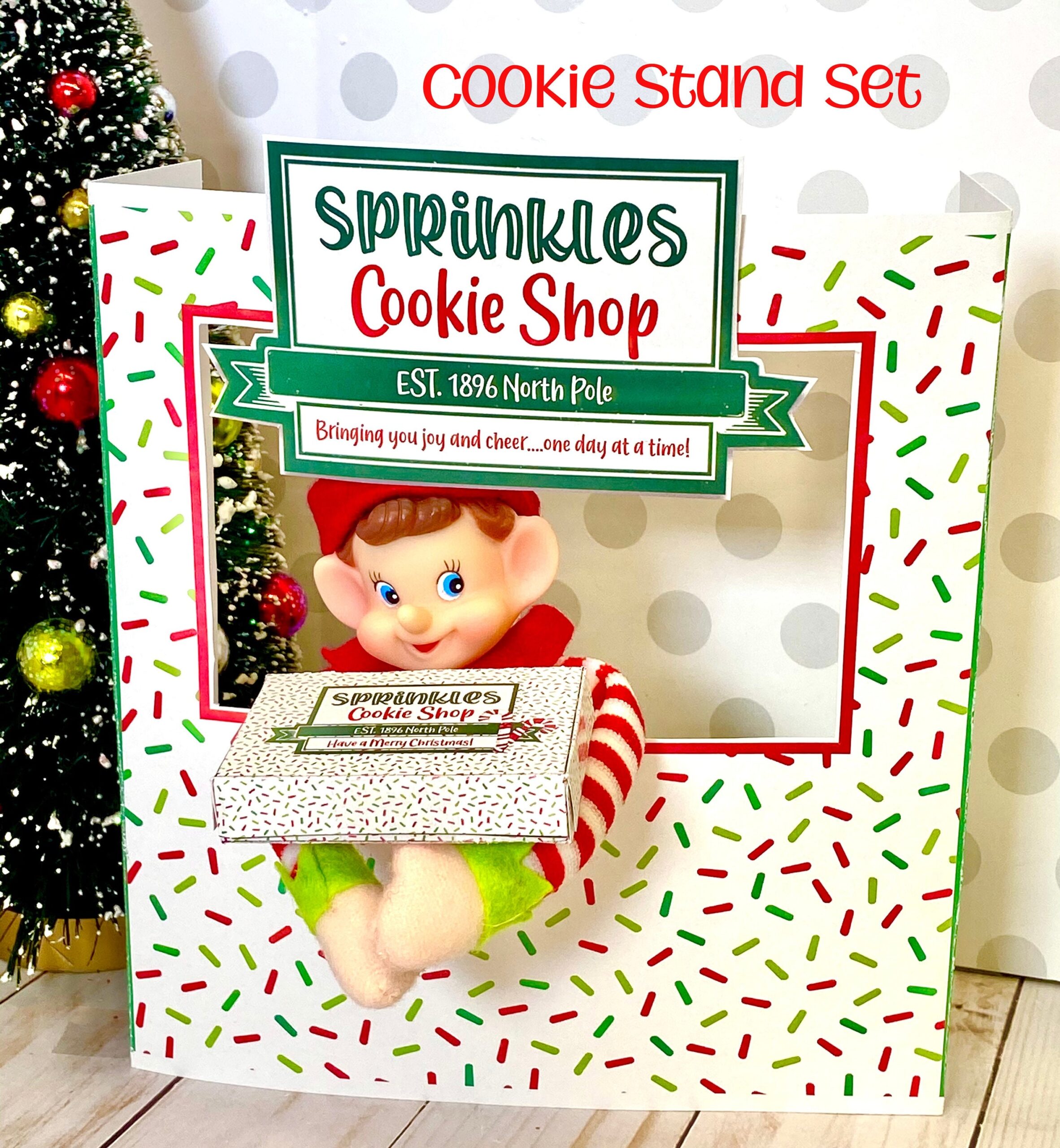 Printable Elf Props Christmas Printable Elf COOKIE Stand Shop Elf 