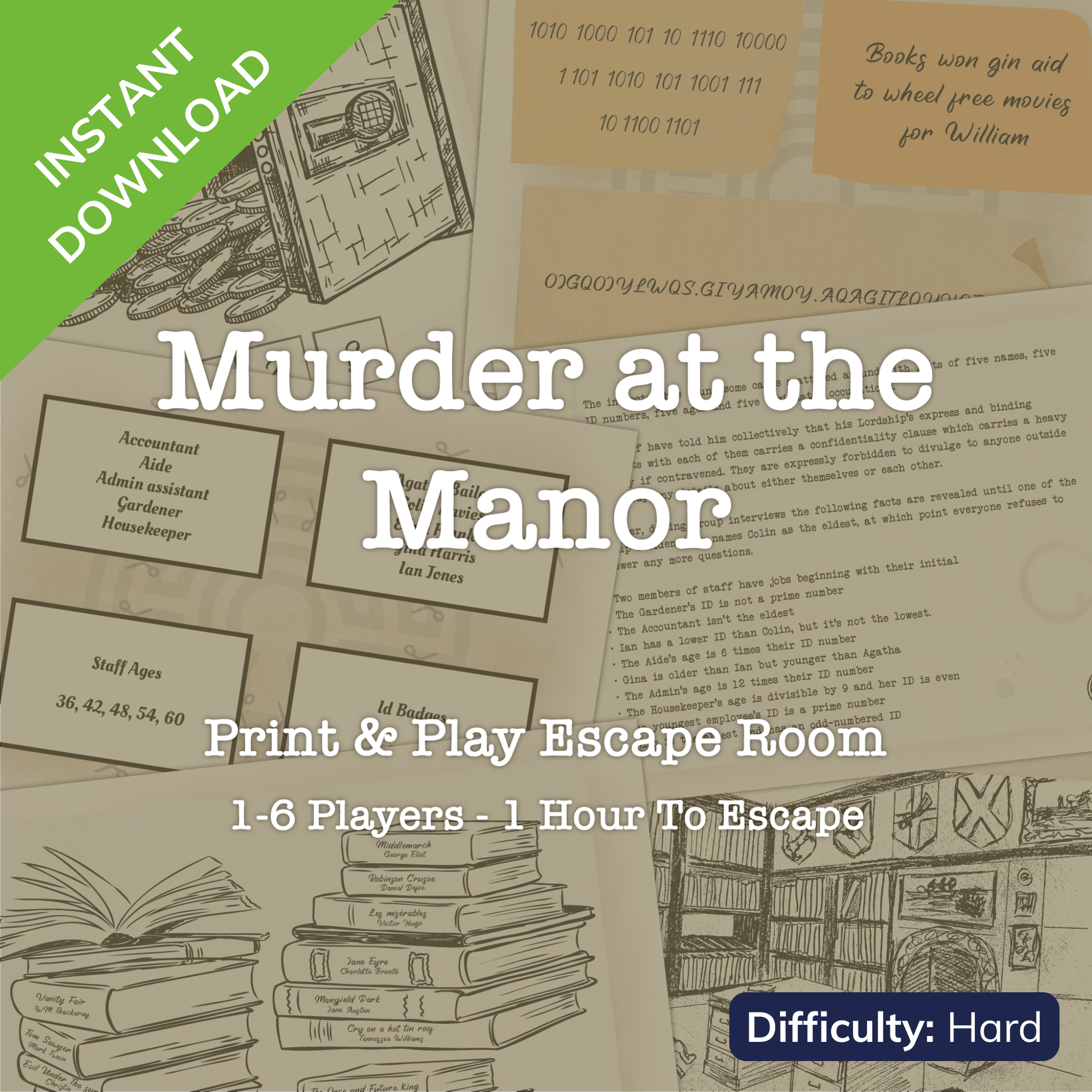 free printable escape room game