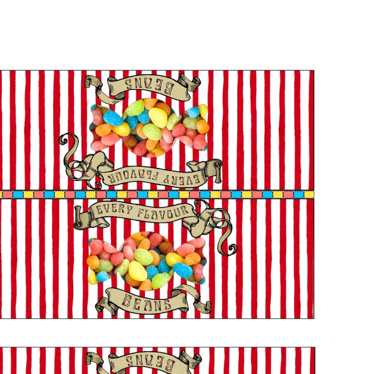 Printable Every Flavour Beans Toppers Wizard Themed Party Props Jelly Beans Container Gift Birthday Candy Favors Etsy