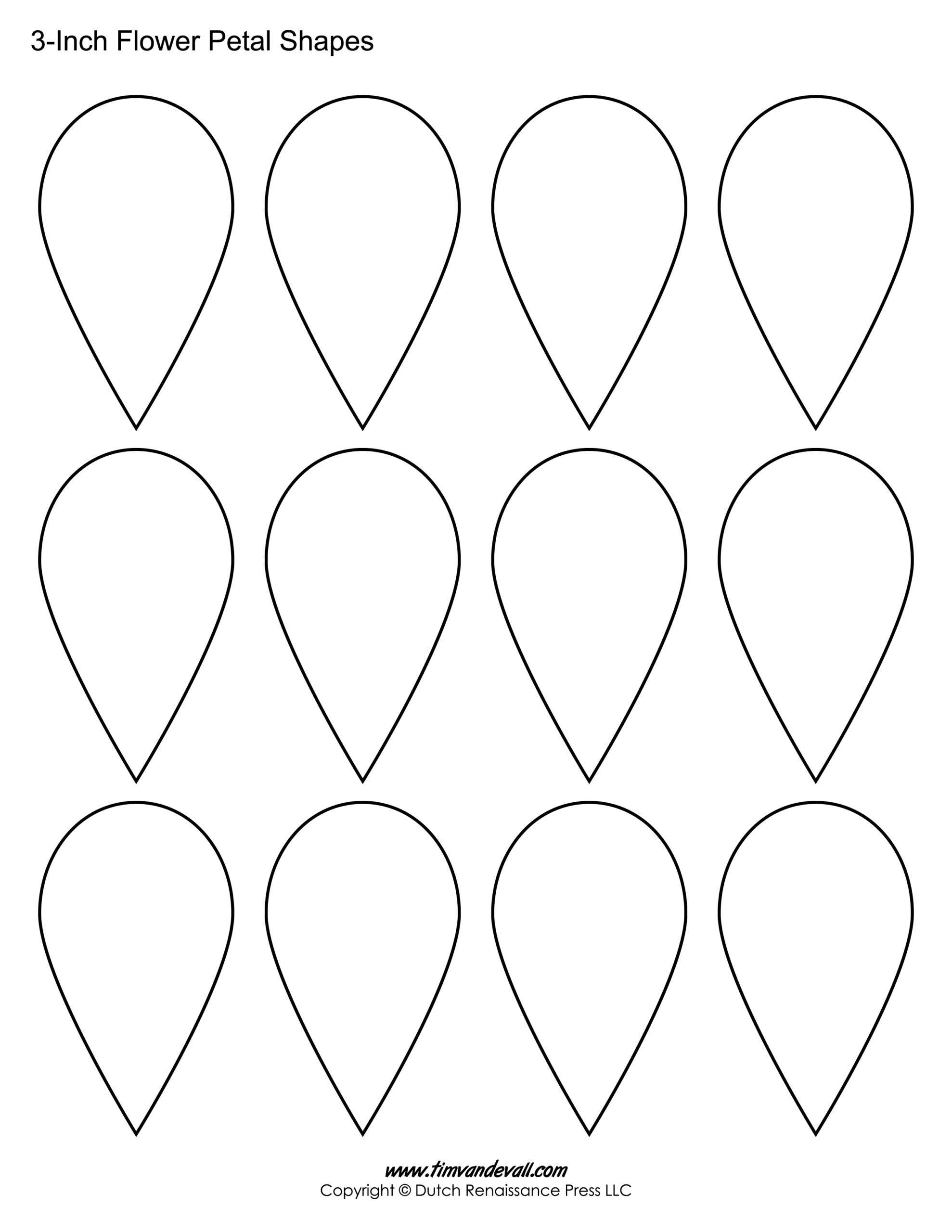 large flower template printable