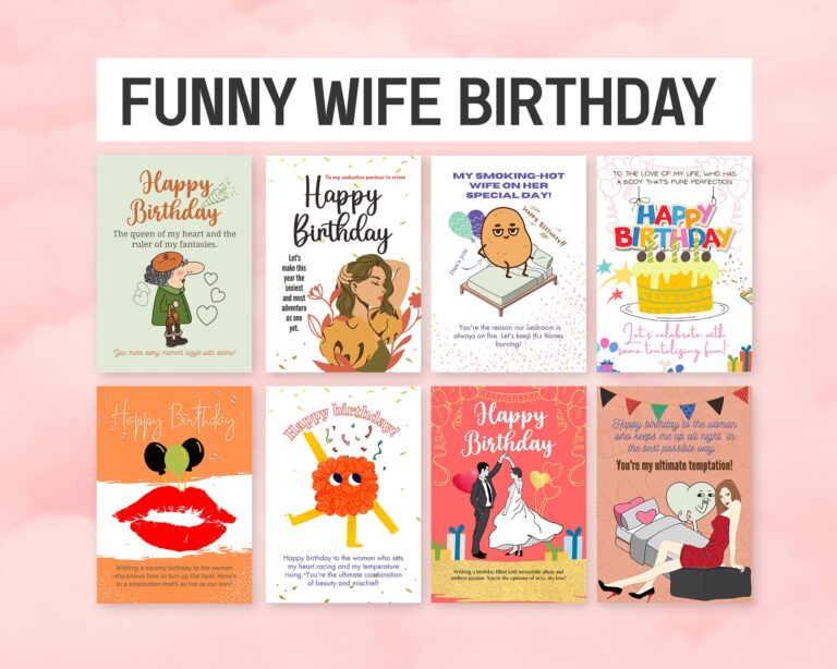 Printable Funny Birthday Card For Wife Wife Funny Birthday Wish 