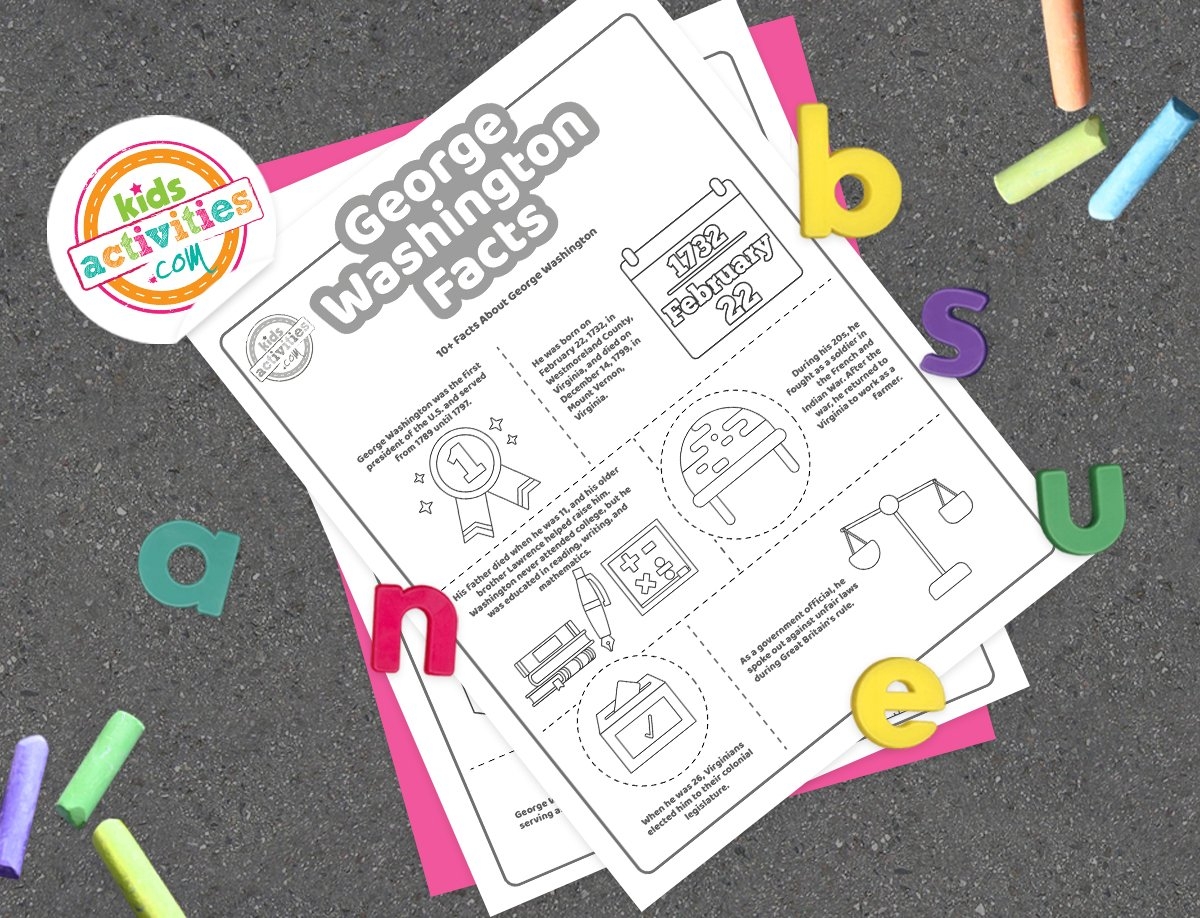 Printable George Washington Facts For Kids Kids Activities Blog