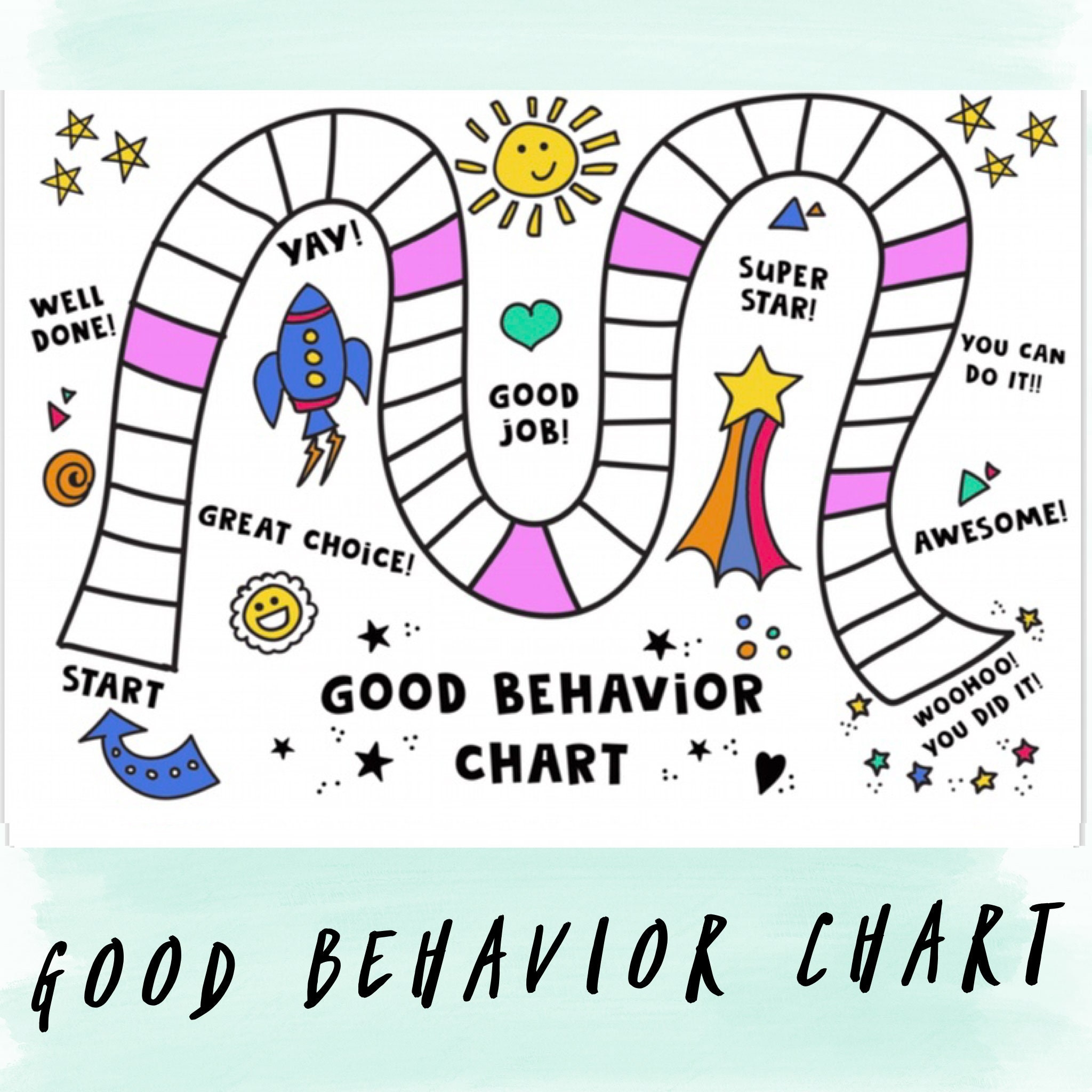 good behavior chart printable