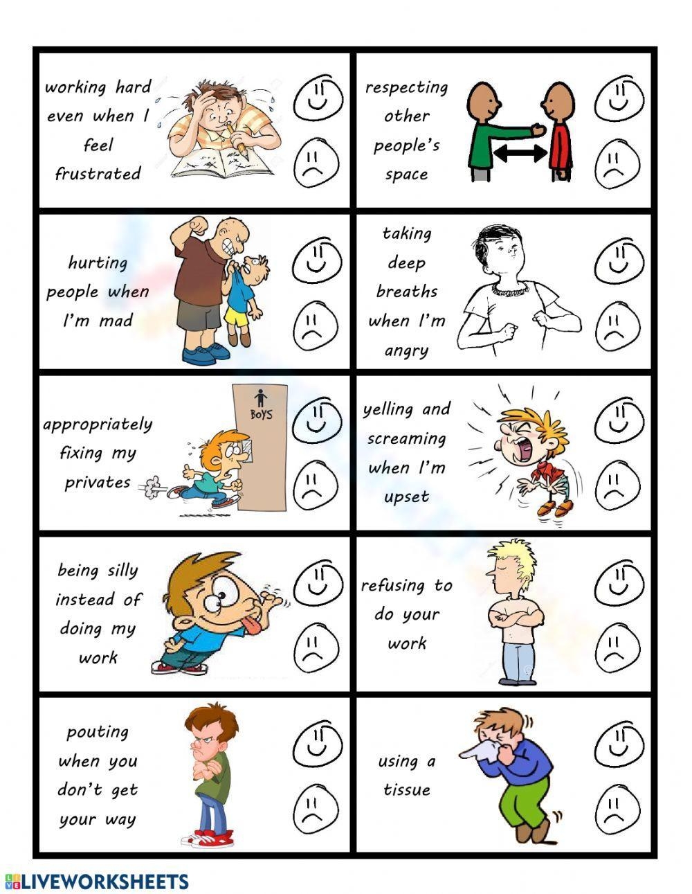 Printable Good Choices Bad Choices Worksheets Download
