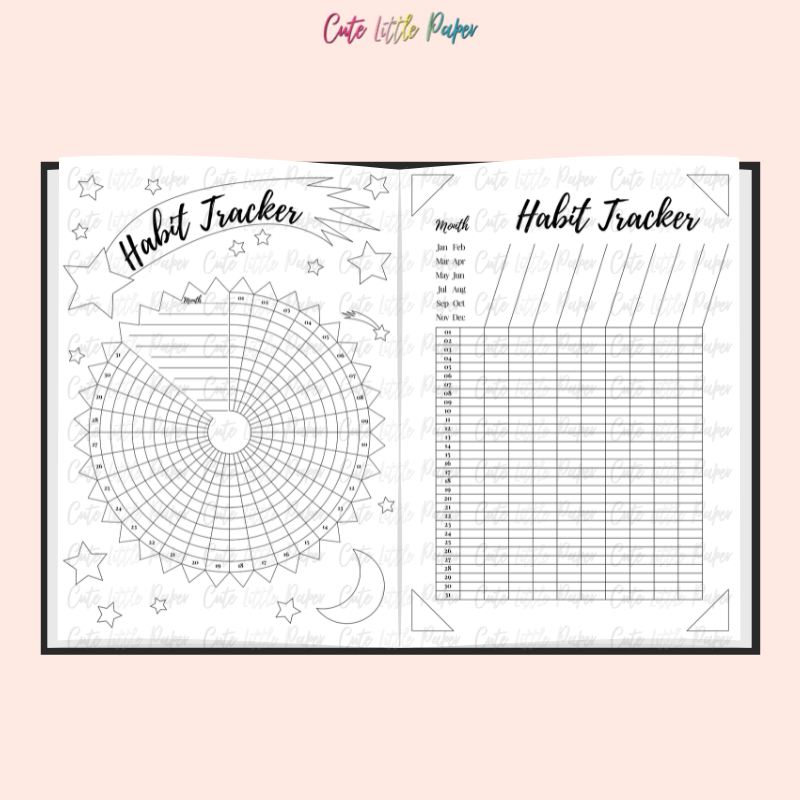 Printable Habit Tracker Set