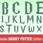 Printable Harry Potter Letters Free Alphabet Font U0026 Letter Templates