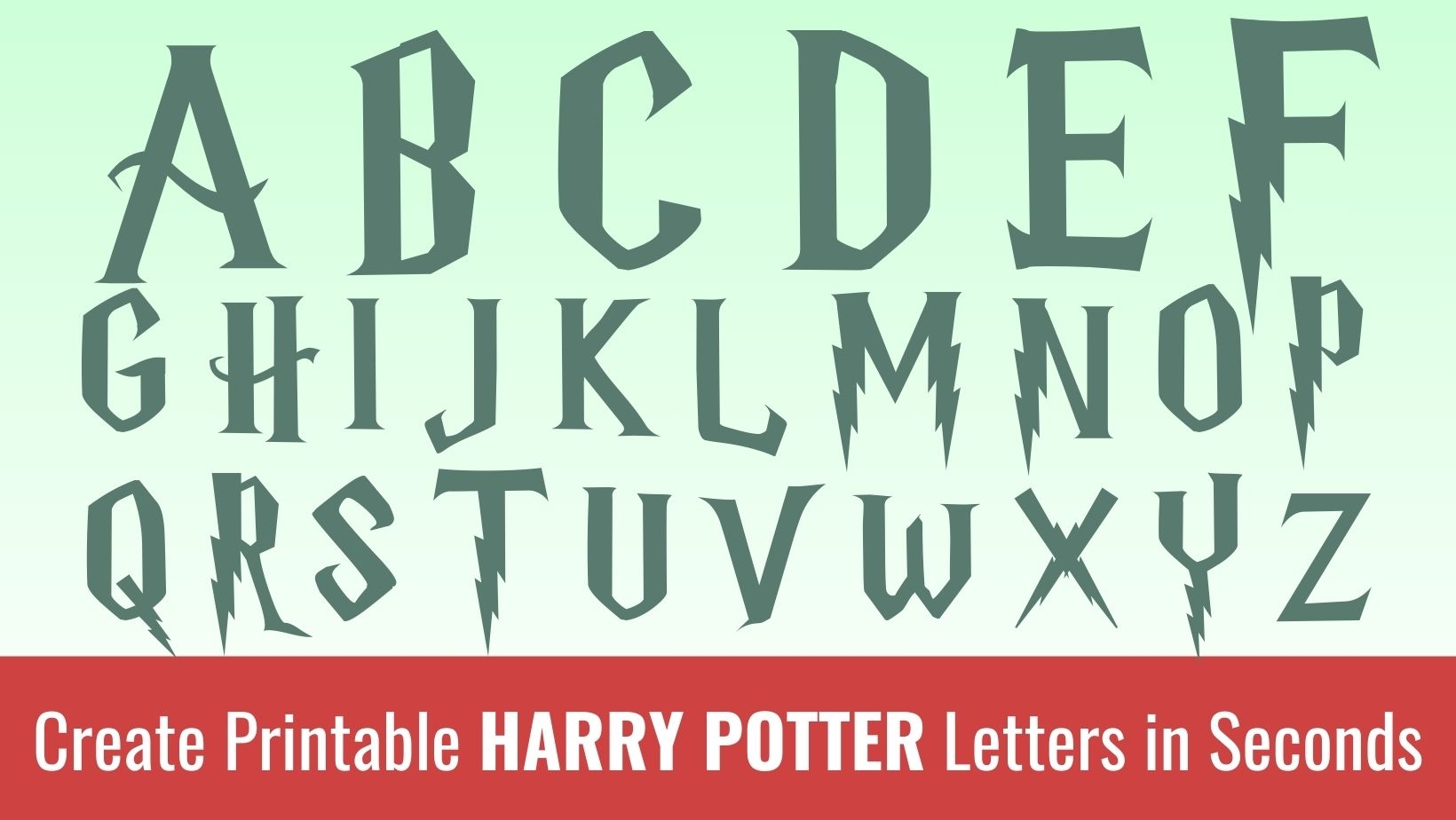 Printable Harry Potter Letters Free Alphabet Font U0026 Letter Templates