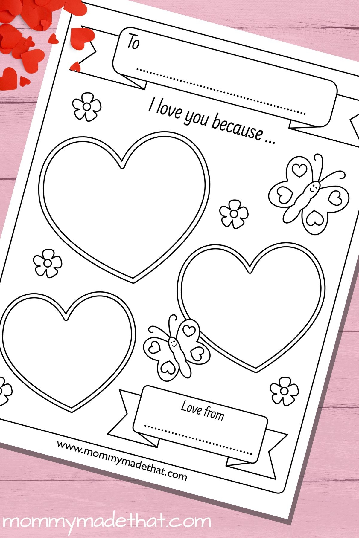 printable i love you because