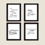 Printable Inspirational Quotes Home Office Decor Digital Wall Art Worksheets Library