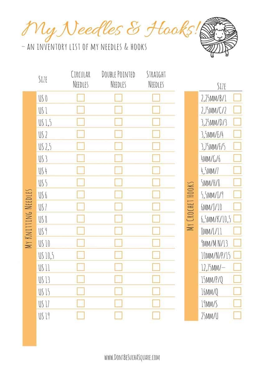 Printable Inventory List Don t Be Such A Square
