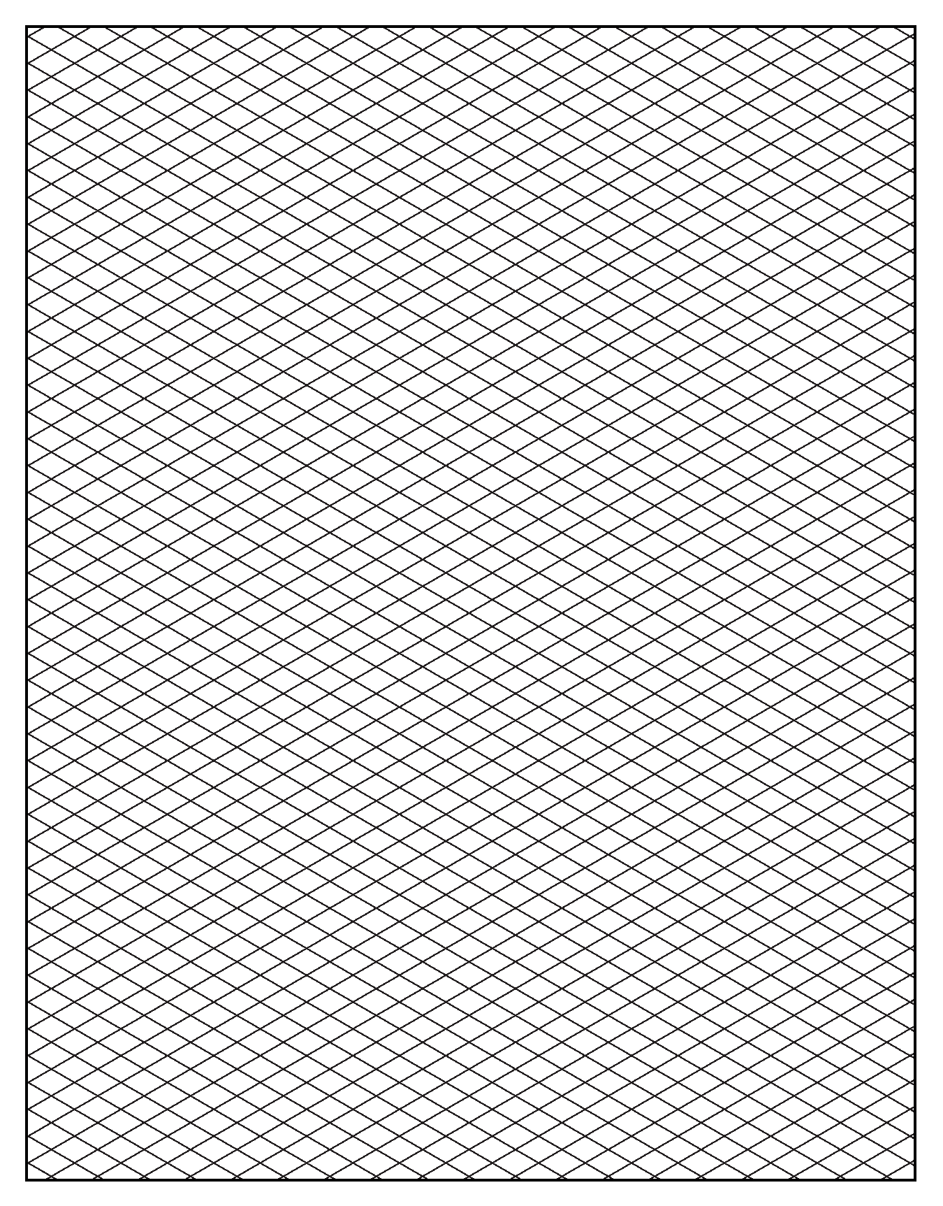 Printable Isometric Graph Paper For Artists Printable Isometric Graph Paper For Artists