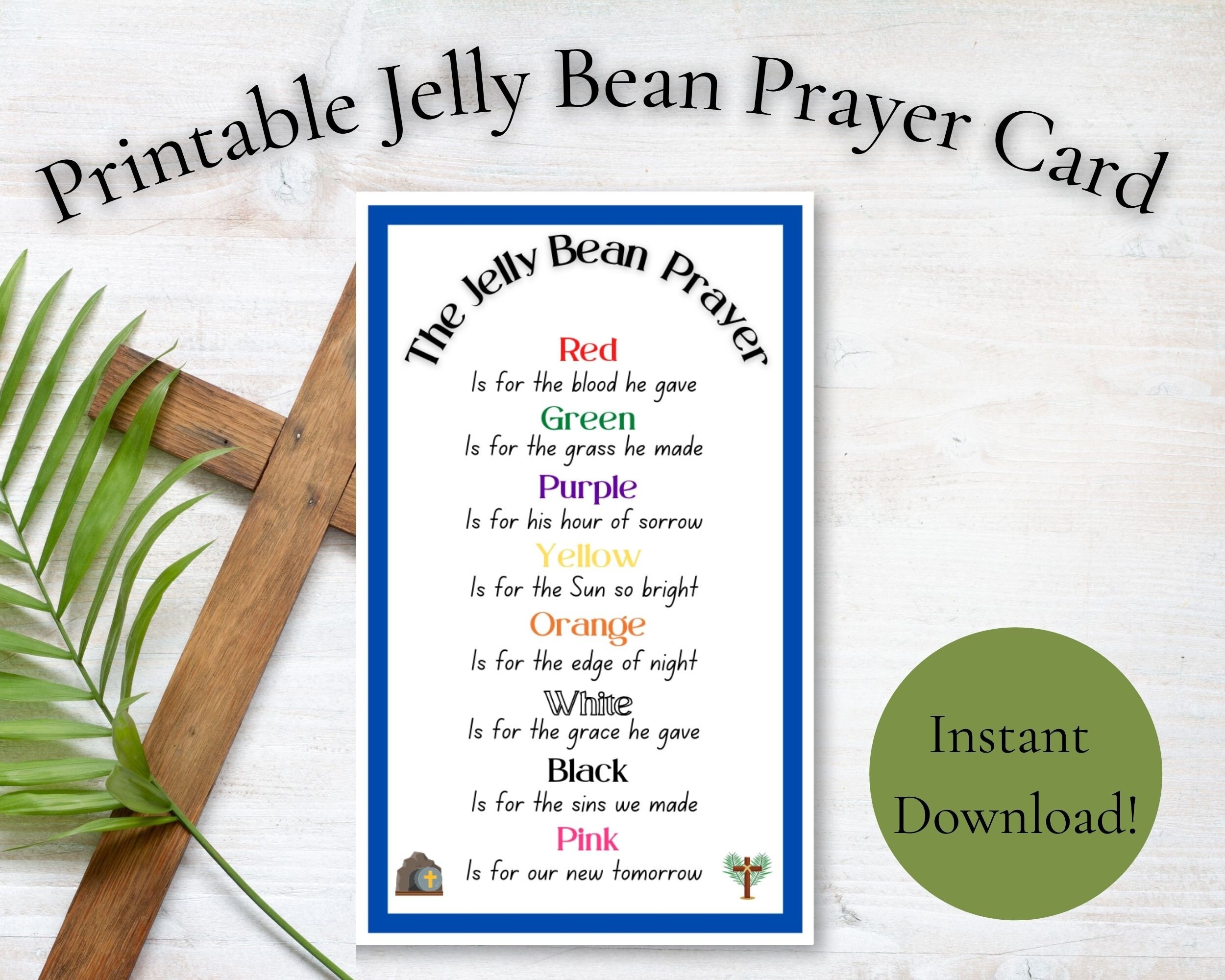 jelly bean prayer poem printable