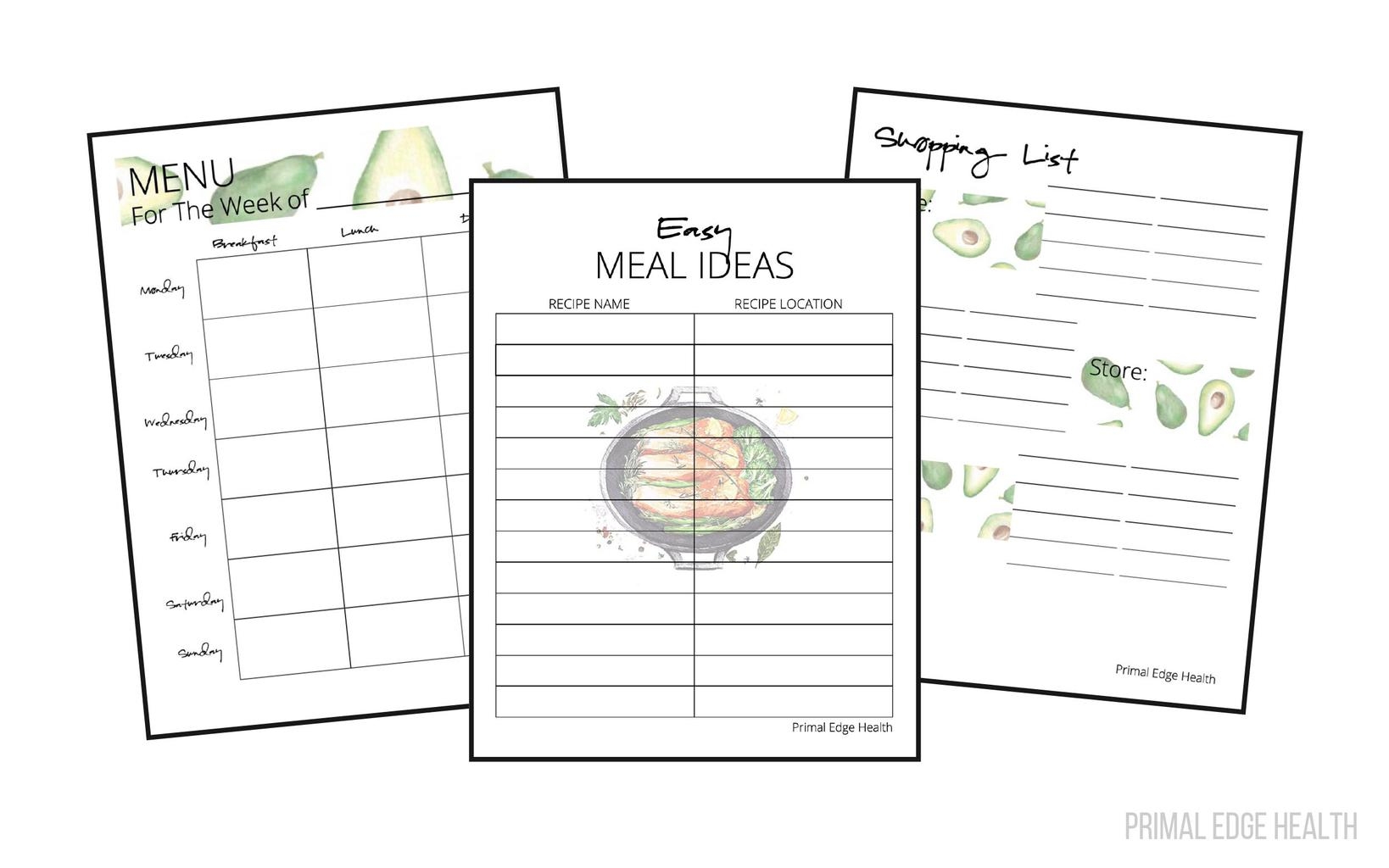 Printable Keto Meal Planner Template Printable Keto Meal Planner Template