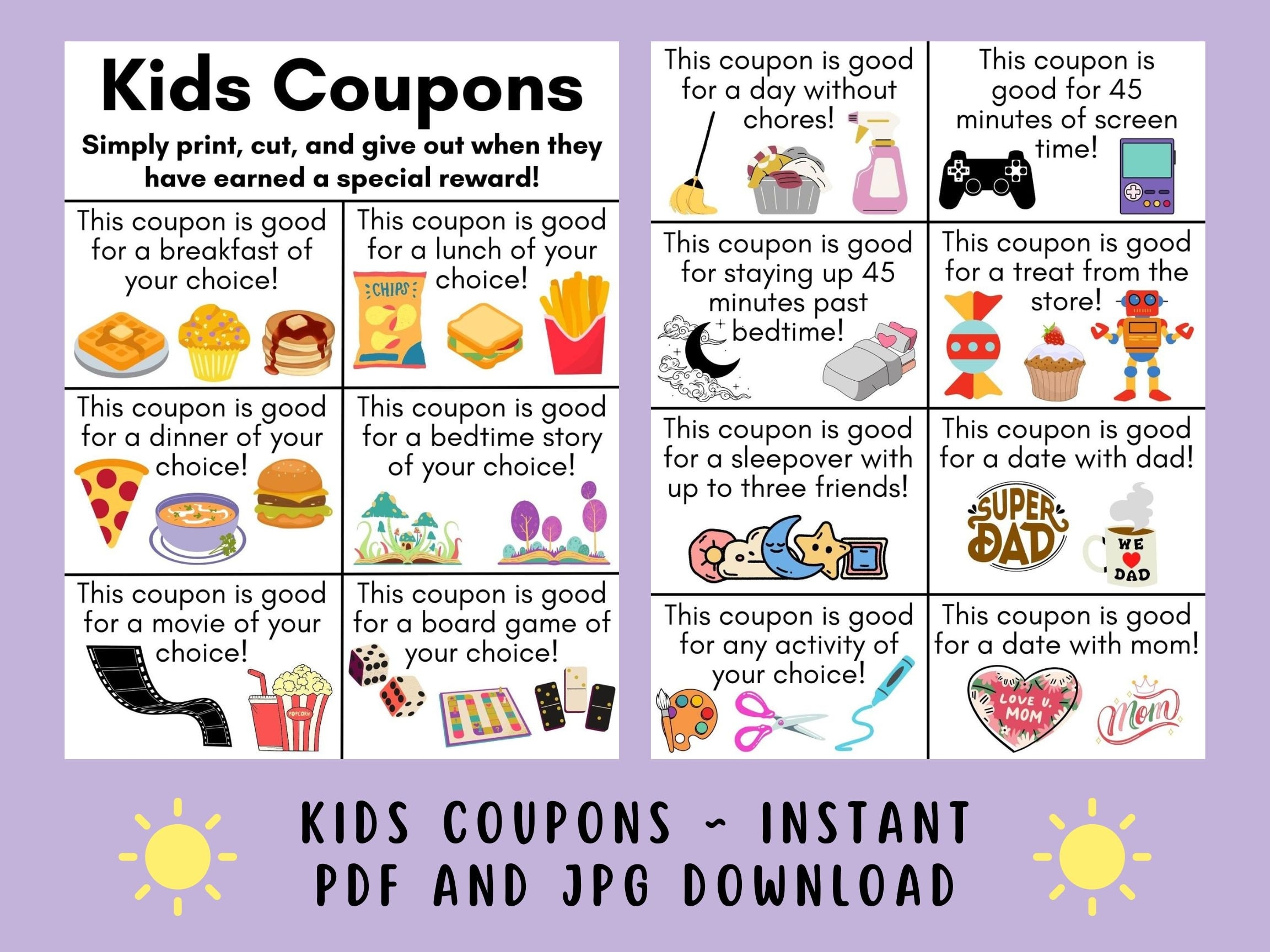 Printable Kids Coupons