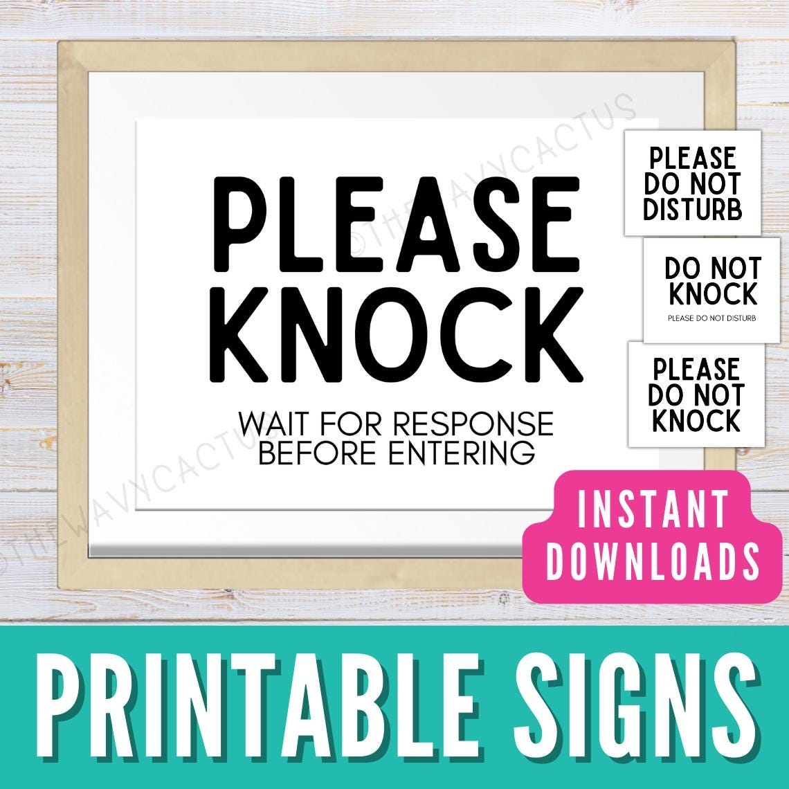 do not knock sign printable