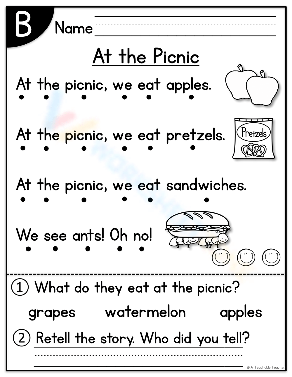 free printable reading level assessment test