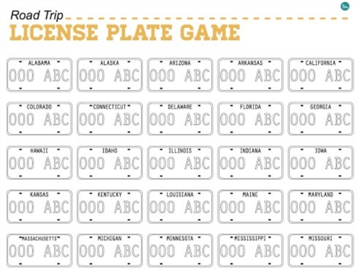printable license plate template
