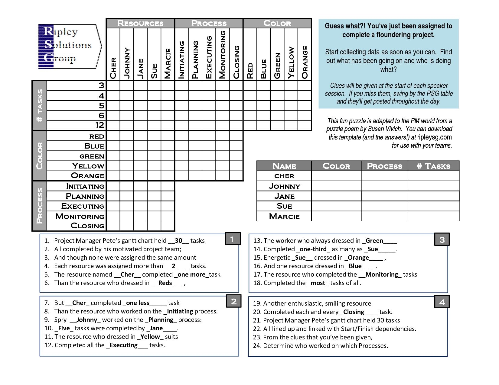 logic problem puzzles printable